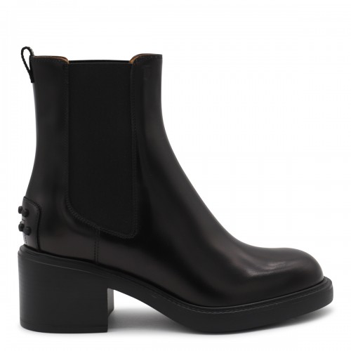 BLACK LEATHER BOOTS