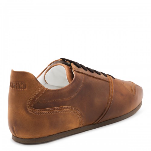 BROWN LEATHER SNEAKERS
