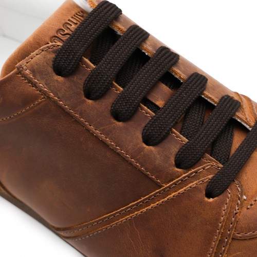 BROWN LEATHER SNEAKERS