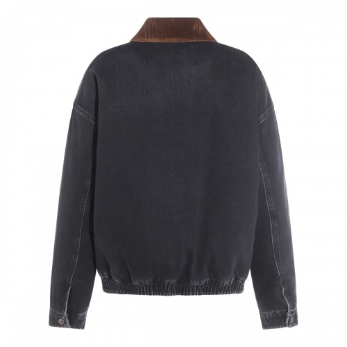 BLACK COTTON DENIM JACKET