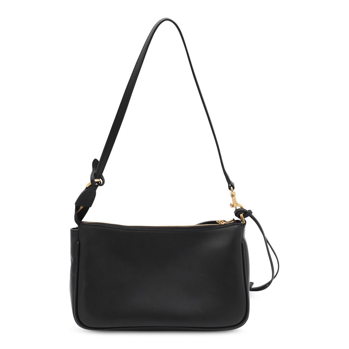 BLACK LEATHER RODEO SHOULDER BAG BLACK LEATHER RODEO SHOULDER BAG