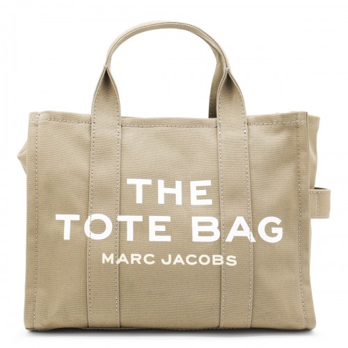 LIGHT GREEN COTTON THE MEDIUM TOTE BAG
