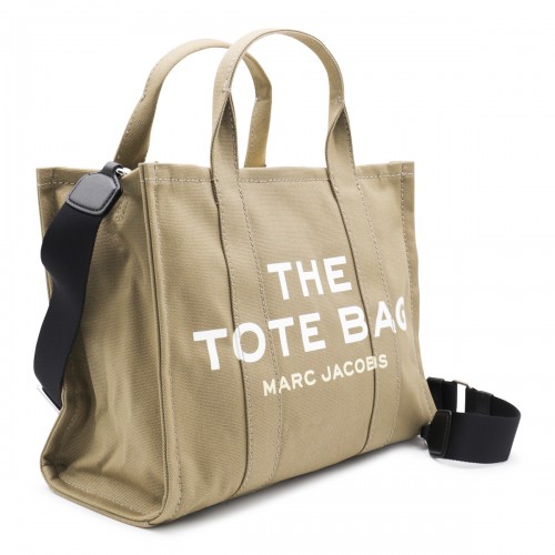 LIGHT GREEN COTTON THE MEDIUM TOTE BAG