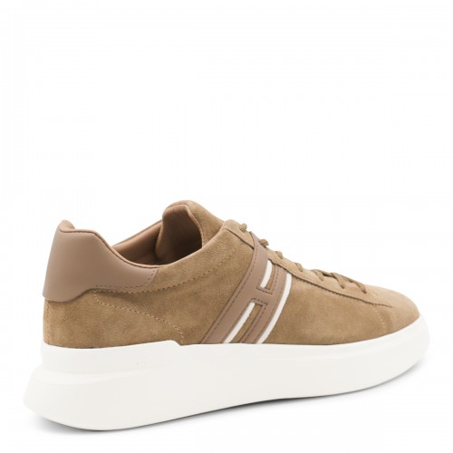 BROWN LEATHER H580 SNEAKERS