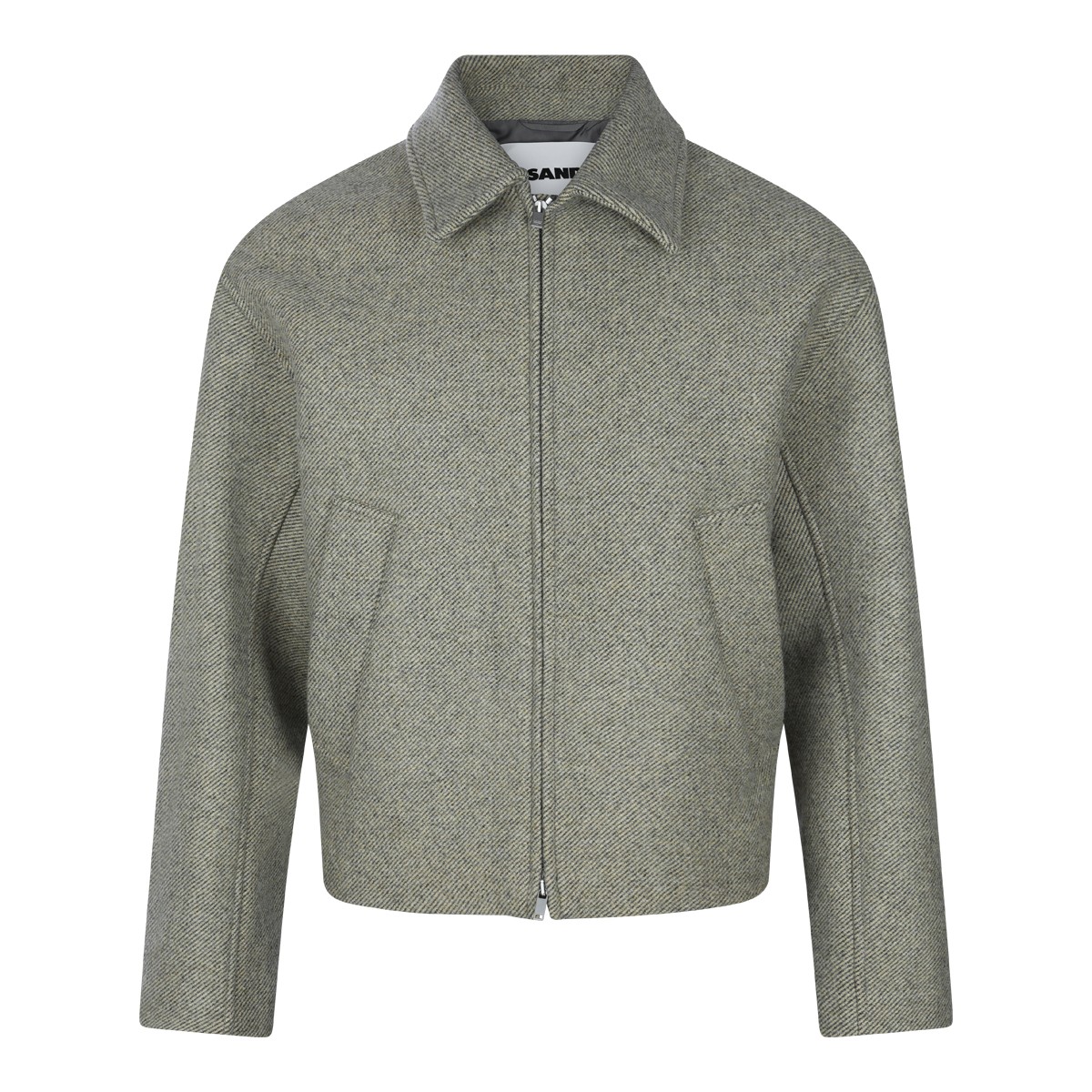 LIGHT GREEN WOOL CASUAL JACKET LIGHT GREEN WOOL CASUAL JACKET