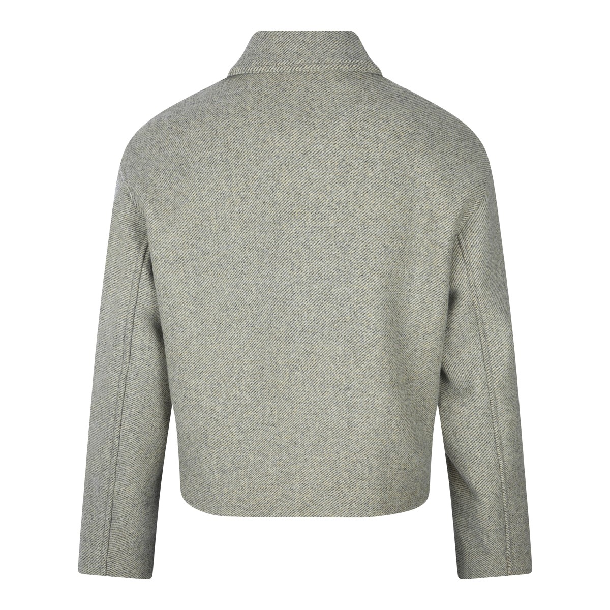 LIGHT GREEN WOOL CASUAL JACKET LIGHT GREEN WOOL CASUAL JACKET