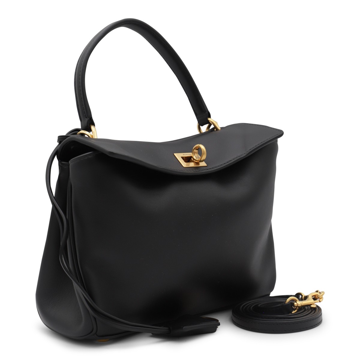BLACK LEATHER RODEO MINI TOP HANDLE BAG BLACK LEATHER RODEO MINI TOP HANDLE BAG