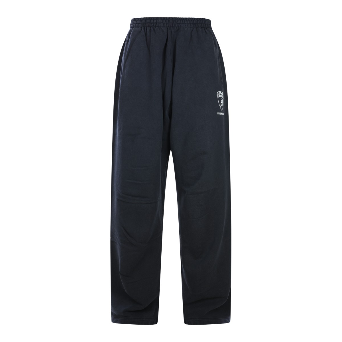 BLACK COTTON LAMBORGHINI PANTS