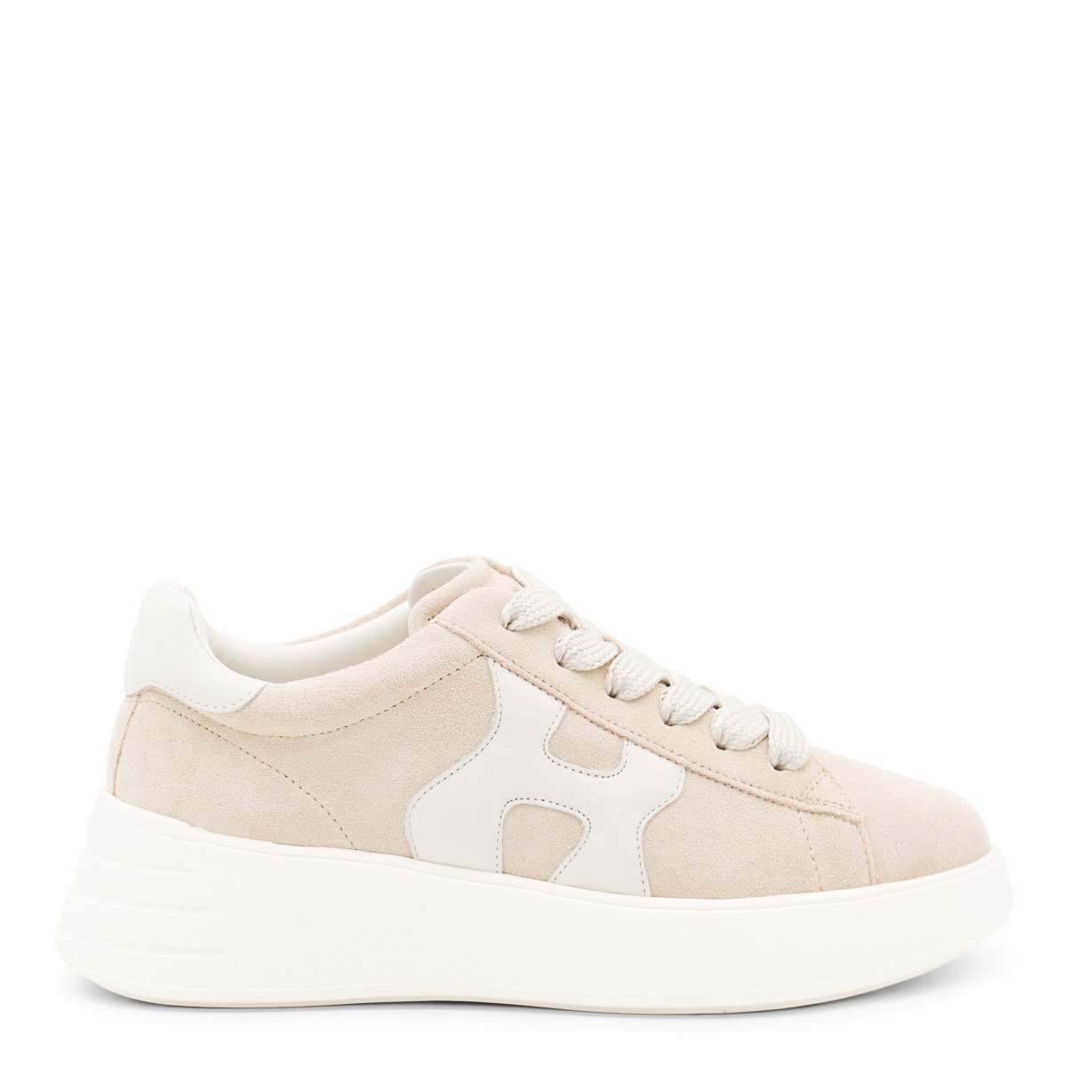 BEIGE LEATHER SNEAKERS