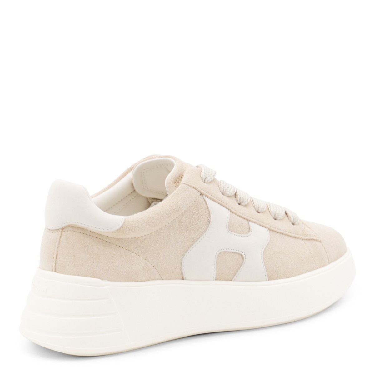 BEIGE LEATHER SNEAKERS