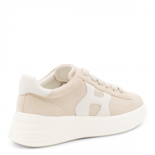 BEIGE LEATHER SNEAKERS