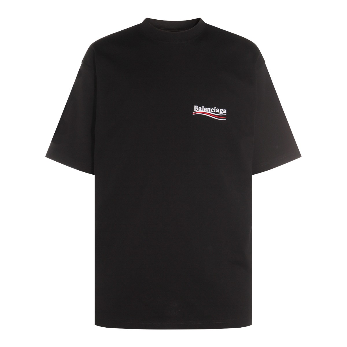 BLACK COTTON T-SHIRT