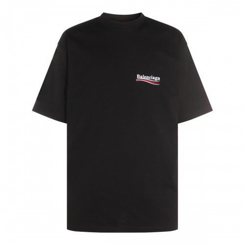 BLACK COTTON T-SHIRT