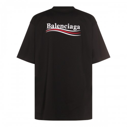 BLACK COTTON T-SHIRT