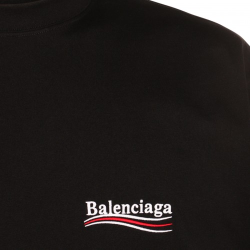 BLACK COTTON T-SHIRT