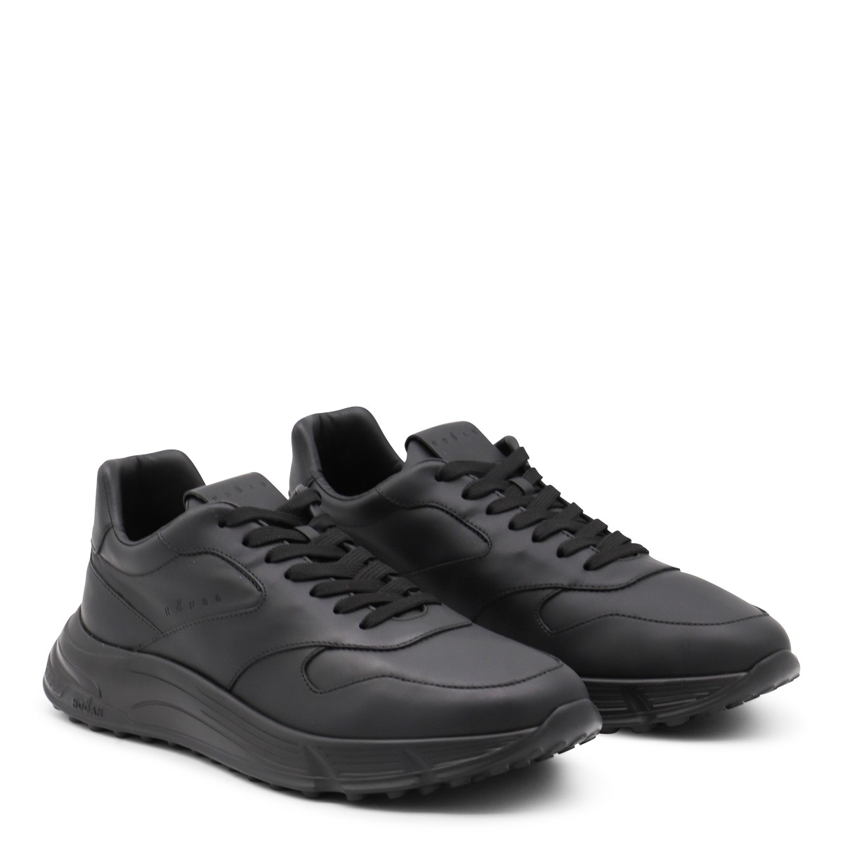 BLACK LEATHER SNEAKERS BLACK LEATHER SNEAKERS