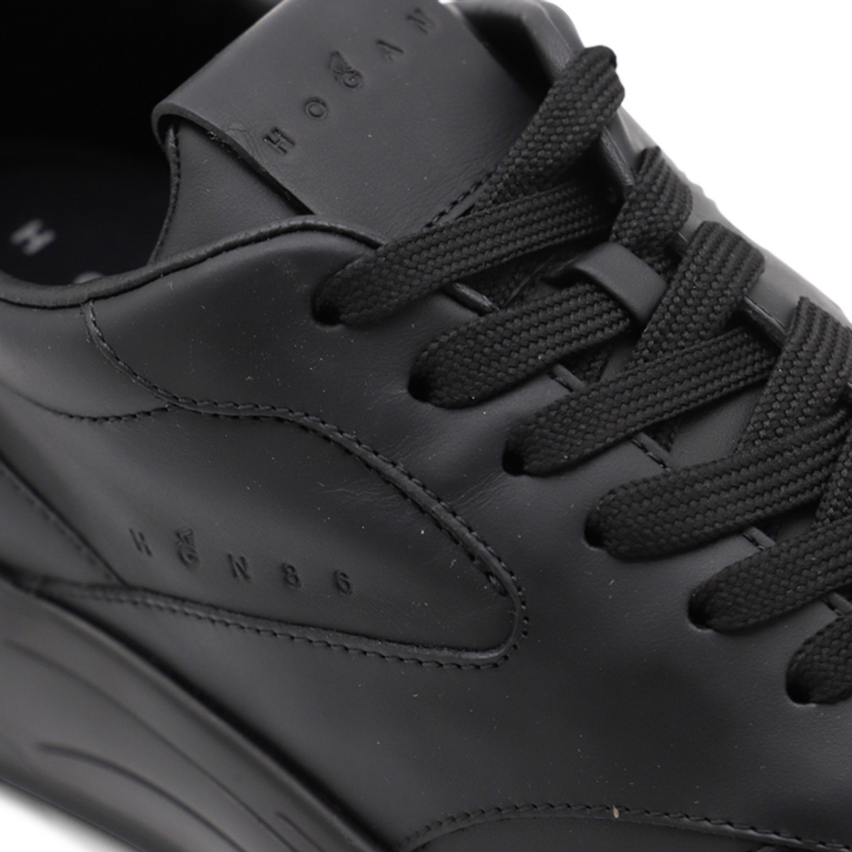 BLACK LEATHER SNEAKERS BLACK LEATHER SNEAKERS