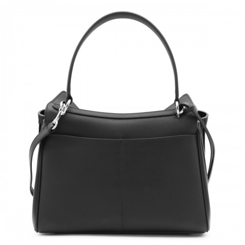 BLACK LEATHER RODEO S TOP HANDLE BAG