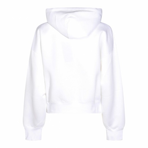 WHITE COTTON SWEATSHIRT
