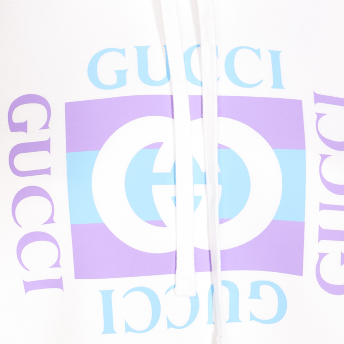 WHITE COTTON SWEATSHIRT