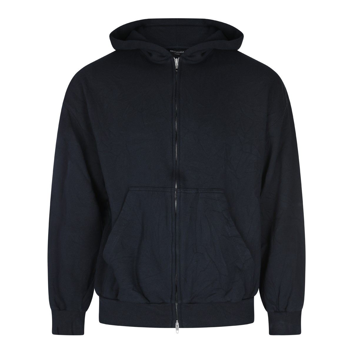 BLACK COTTON SWEATSHIRT