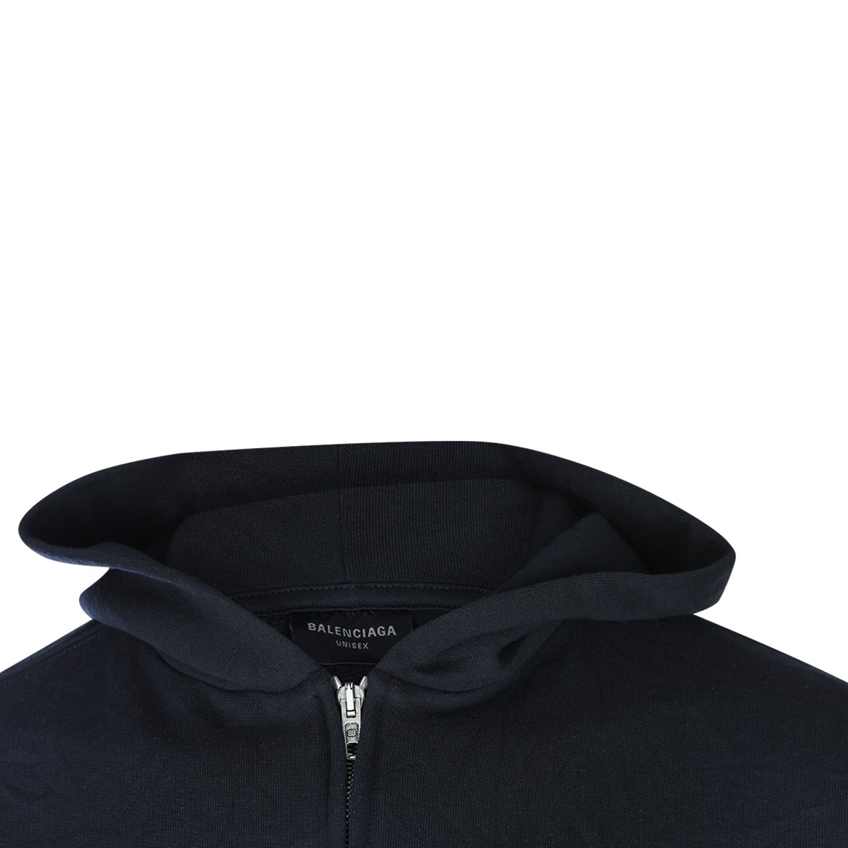 BLACK COTTON SWEATSHIRT BLACK COTTON SWEATSHIRT