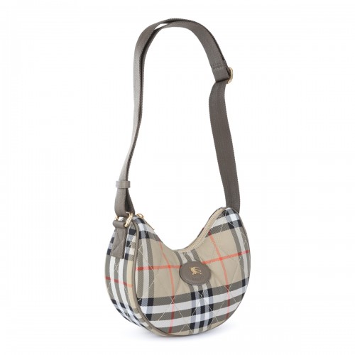 BEIGE HORSESHOE CROSSBODY BAG