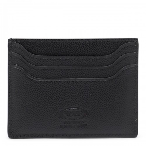 BLACK LEATHER CARD HOLDER 2