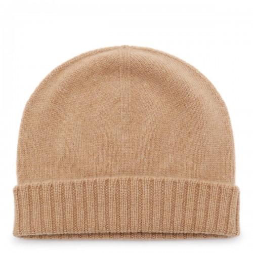BEIGE WOOL BEANIE 2