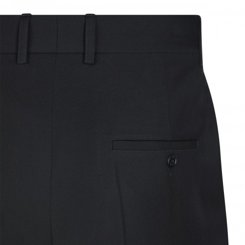 BLACK WOOL PANTS