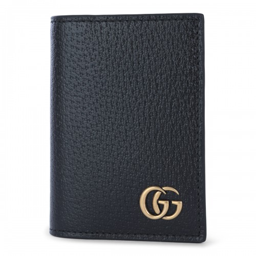 BLACK LEATHER CARD HOLDER