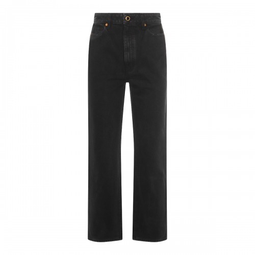 BLACK COTTON JEANS