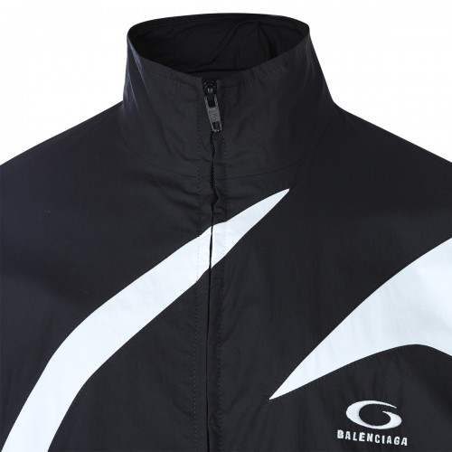 BLACK COTTON CASUAL JACKET
