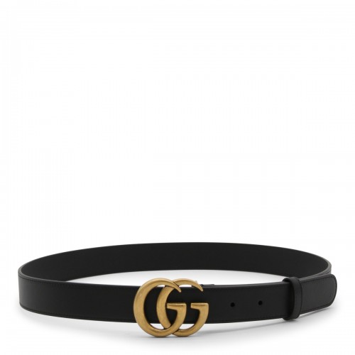 BLACK LEATHER BELT