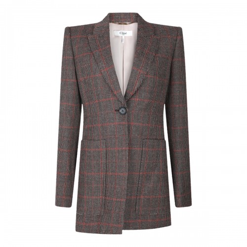 BROWN WOOL BLAZER