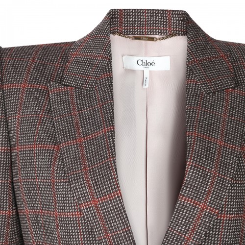 BROWN WOOL BLAZER