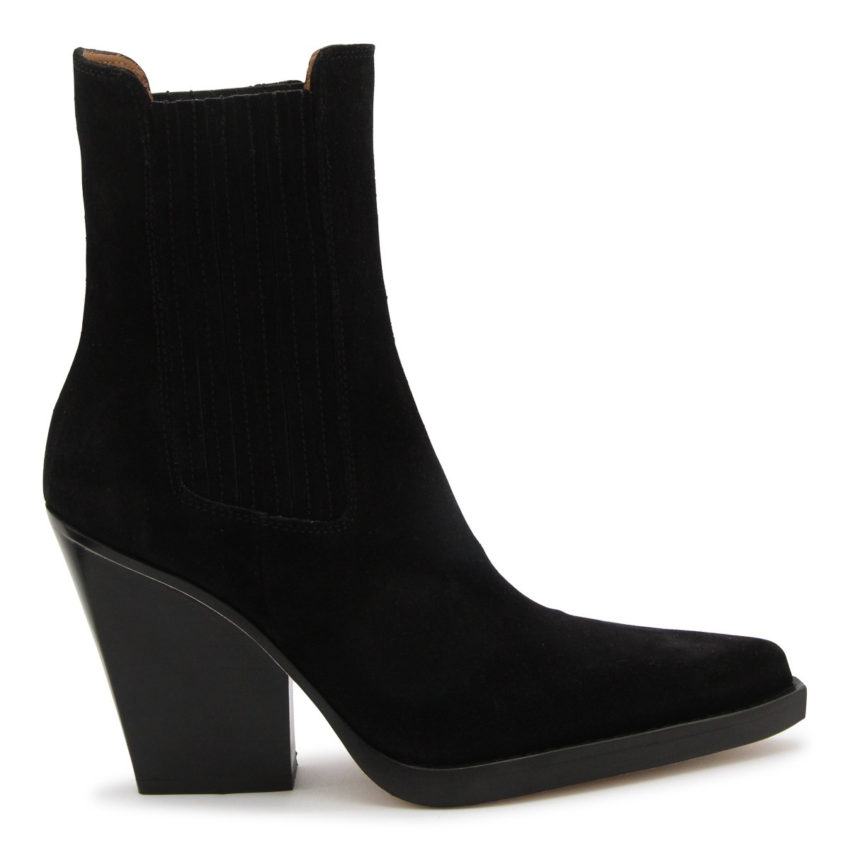 BLACK LEATHER DALLAS BOOTS