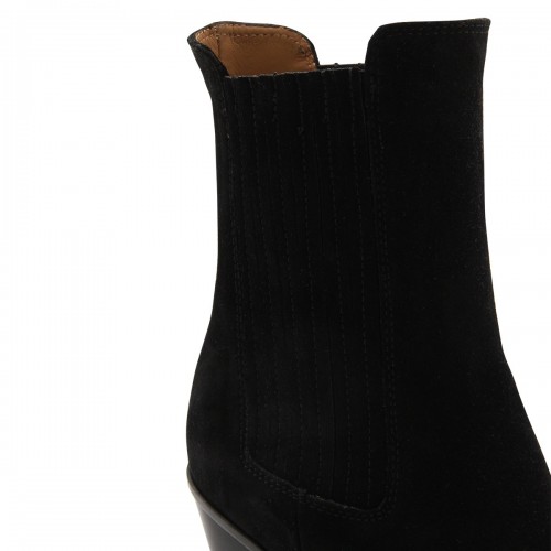 BLACK LEATHER DALLAS BOOTS