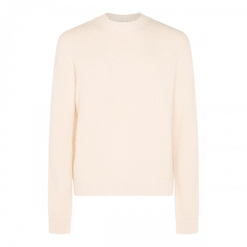 WHITE WOOL KNITWEAR