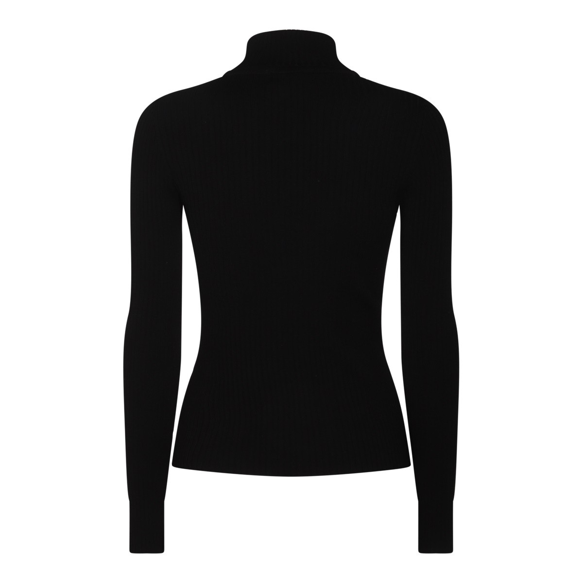 BLACK VISCOSE KNITWEAR BLACK VISCOSE KNITWEAR