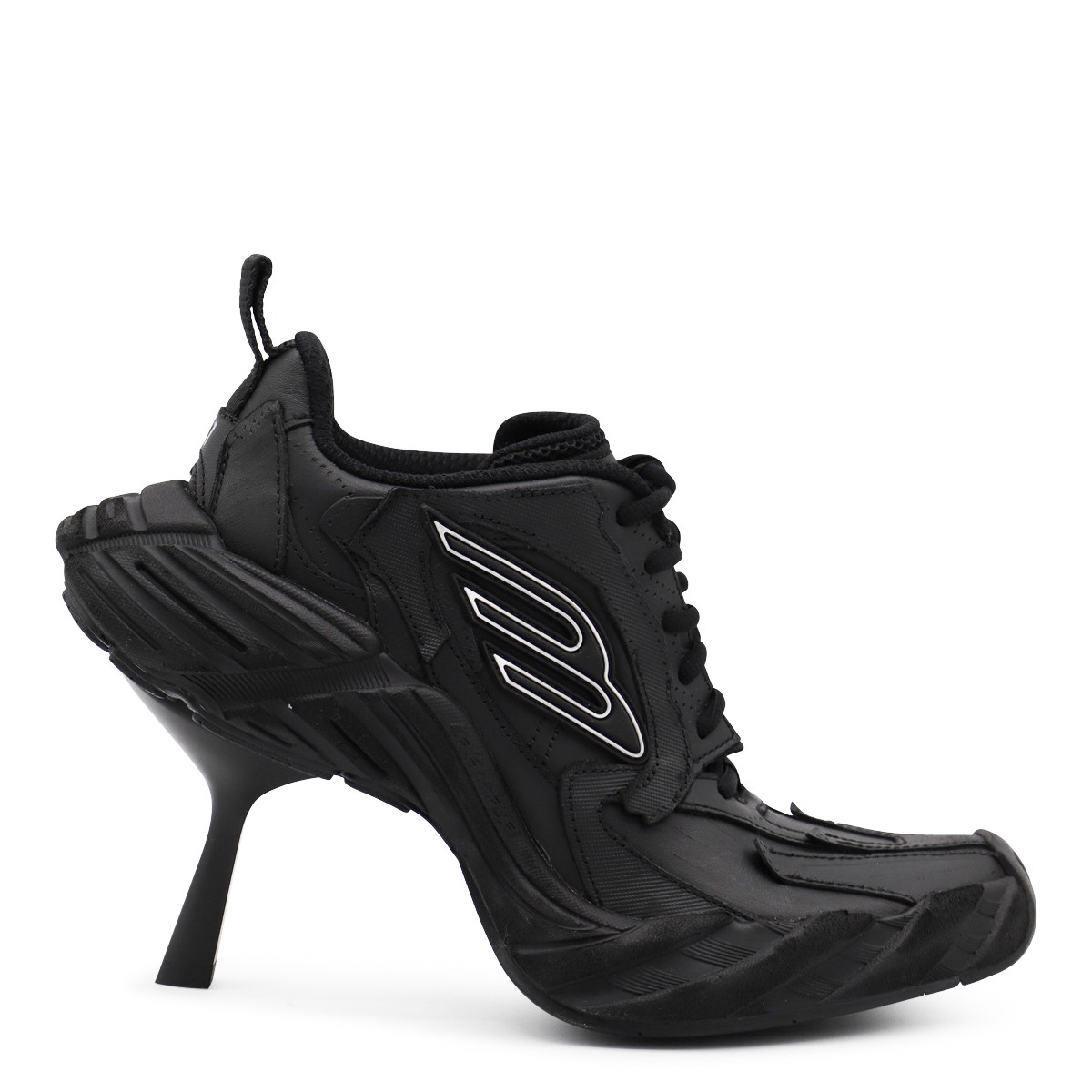 BLACK LEATHER MONDAY SNEAKERS