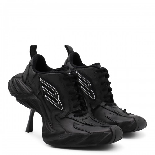 BLACK LEATHER MONDAY SNEAKERS