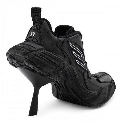 BLACK LEATHER MONDAY SNEAKERS