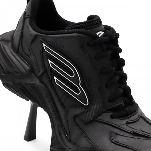 BLACK LEATHER MONDAY SNEAKERS