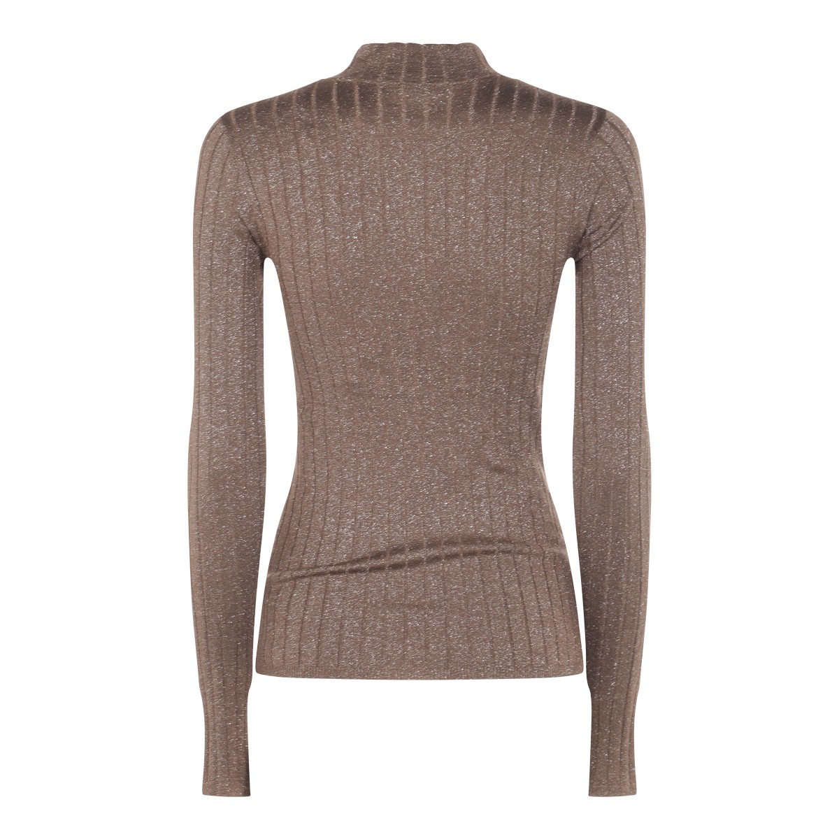 BROWN COTTON KNITWEAR