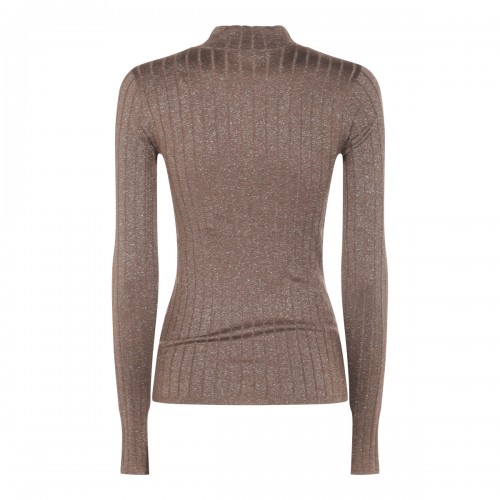 BROWN COTTON KNITWEAR