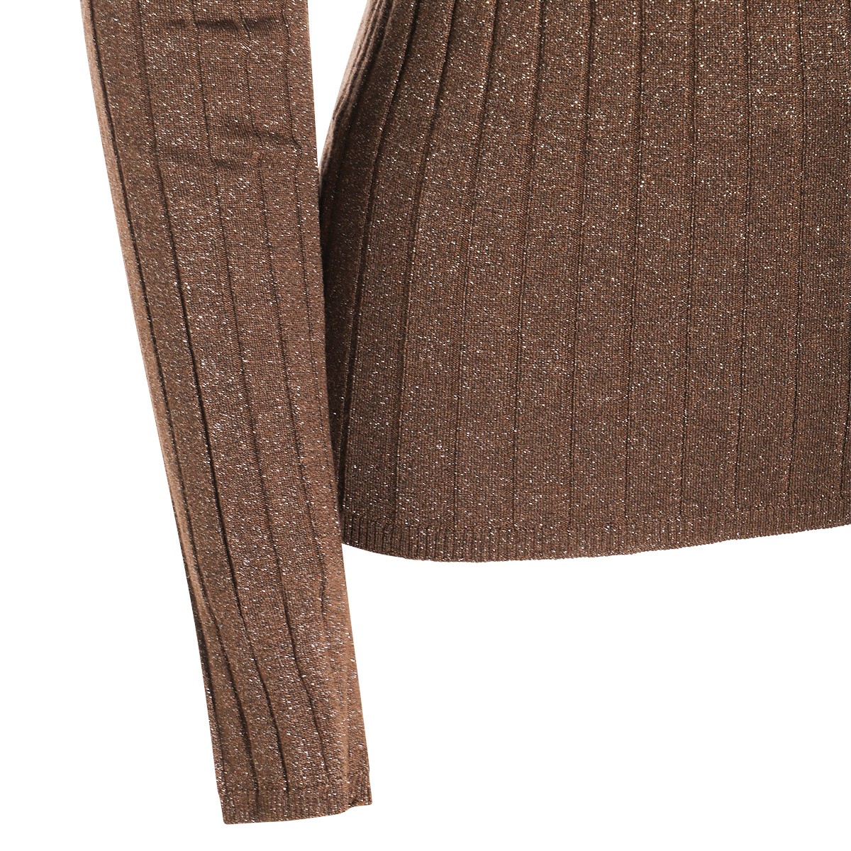 BROWN COTTON KNITWEAR