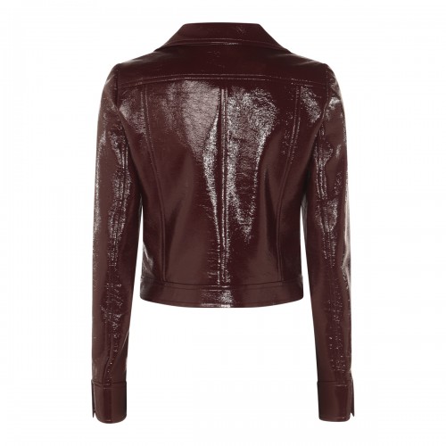 BURGUNDY COTTON CASUAL JACKET