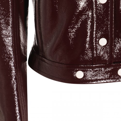 BURGUNDY COTTON CASUAL JACKET