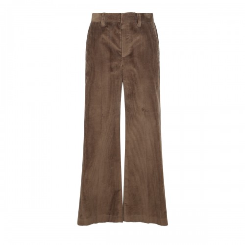 BROWN COTTON PANTS